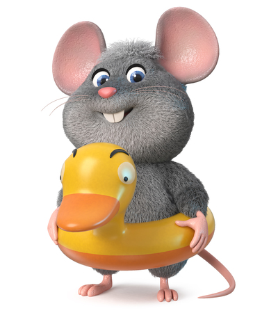 3d illustration home wrecker look like a ratの写真素材