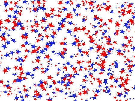 Multi-coloured stars in the form of confettiの写真素材