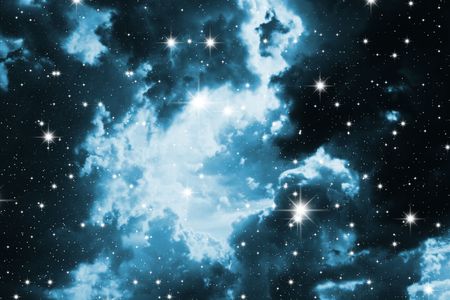 The night star sky. Space open spacesの写真素材