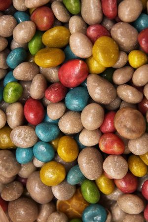  Background from chocolate and color caramel - sweetsの写真素材