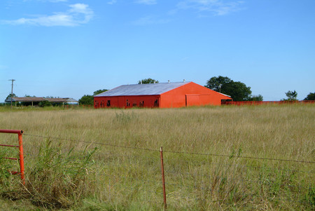 Old Abandoned Red Barnの写真素材
