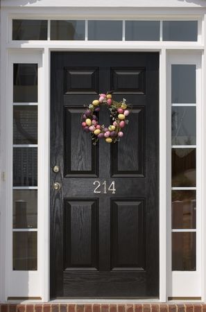 Nice front door of house from exterior view