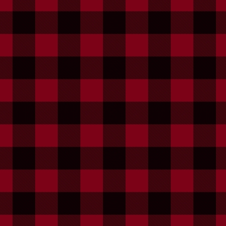 Red and Black Plaid Fabric Background that is seamless and repeatsの写真素材