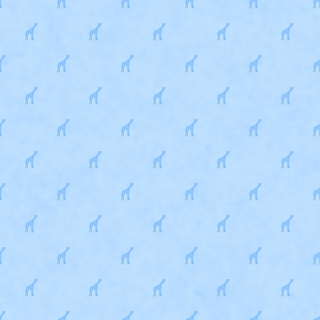 Pale Blue  Fabric with giraffes background that is seamless, baby backgroundの写真素材