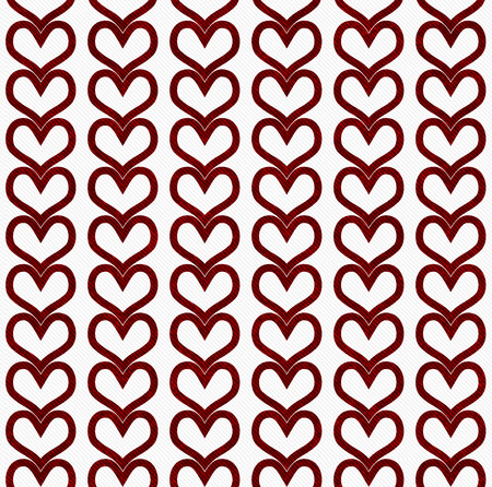 Red Hearts Textured Fabric Background that is seamless and repeatsの写真素材