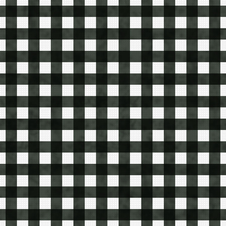 Black Gingham Pattern Repeat Background that is seamless and repeatsの写真素材