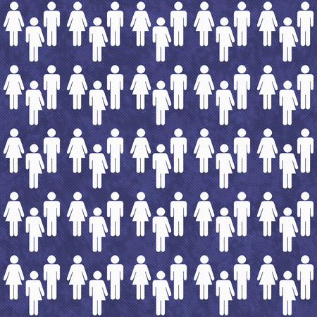 Blue and White Transgender Man and Woman Symbol Tile Pattern Repeat Backgroundの写真素材