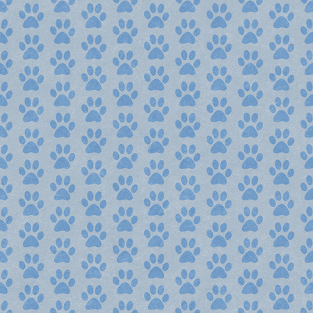 Blue and Gray Dog Paw Prints Tile Pattern Repeat Backgroundの写真素材