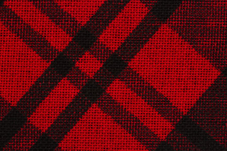Black and red plaid pattern texture background with copy space for your message