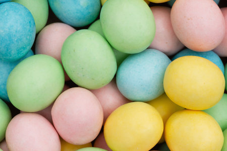 Pale Easter egg candy background