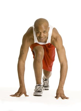 Runner getting ready