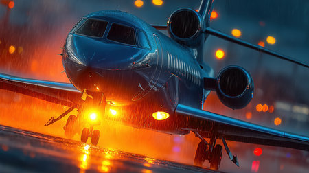 Private Business Corporate Executive Jet. A small jet luxury aviation. Luxury, technology, aviation, diagnostics, innovation, precision, modern. High qualityの素材