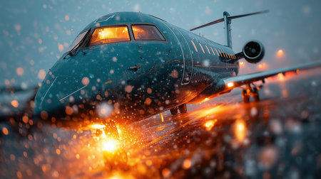 Private Business Corporate Executive Jet. A small jet luxury aviation. Luxury, technology, aviation, diagnostics, innovation, precision, modern. High qualityの素材