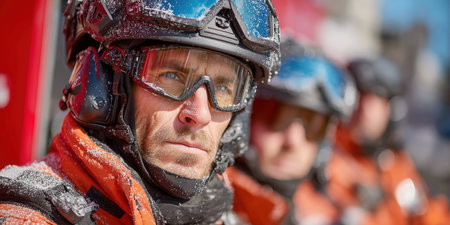 Rescue team rushes to help, 911, advertising, for news, emergency assistance a rescue operation. High qualityの素材