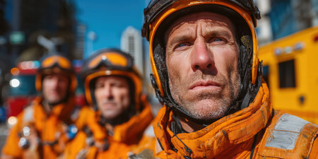 Rescue team rushes to help, 911, advertising, for news, emergency assistance a rescue operation. High qualityの素材