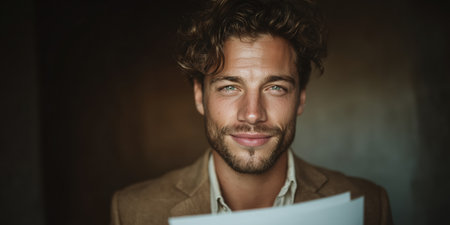 Headshot close up portrait of man confident mature good looking middle age leader, ceo male businessman on blur office background. Handsome senior business man looking at camera. High quality photoの素材