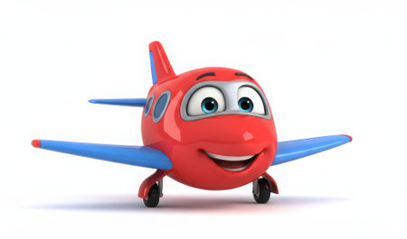 Cartoon airplane, flights and travel, cartoon concept about airplanes, new countries, free world, flight. High qualityの素材