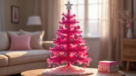 Christmas Tree 2026 Happy New Year 26, Merry Christmas style, Peaceful Snowy Christmas Evening, Gifts. Home of Celebrating the Holidays. High qualityの素材