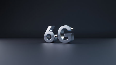 6G technology, a new generation of cellular networks, AI connection via high-speed internet, fiber-optic communication, new-generation antennas, 5G 6G icon. High qualityの素材