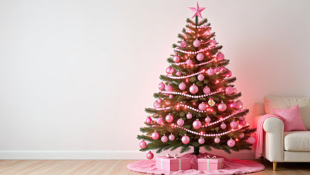 Christmas Tree 2026 Happy New Year 26, Merry Christmas style, Peaceful Snowy Christmas Evening, Gifts. Home of Celebrating the Holidays. High qualityの素材