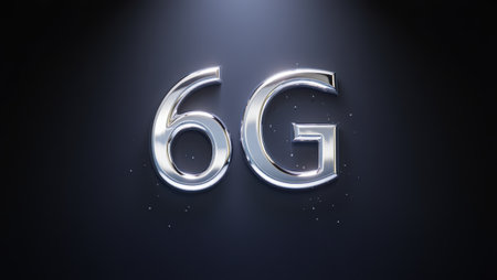 6G technology, a new generation of cellular networks, AI connection via high-speed internet, fiber-optic communication, new-generation antennas, 5G 6G icon. High qualityの素材