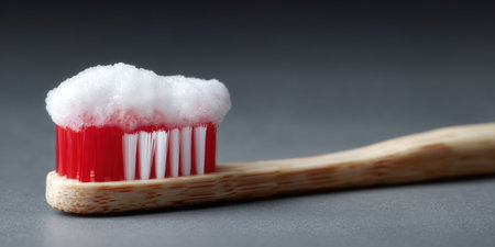 Toothbrush and toothpaste, personal hygiene, oral cleaning, dental visit, dental insurance Brushing teeth with a toothbrush and toothpaste, Fresh breath, dental insurance, personal hygiene High qualityの素材