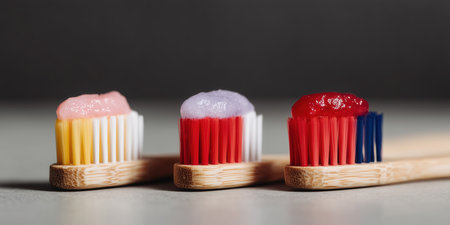 Toothbrush and toothpaste, personal hygiene, oral cleaning, dental visit, dental insurance Brushing teeth with a toothbrush and toothpaste, Fresh breath, dental insurance, personal hygiene High qualityの素材