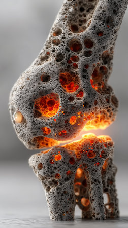 Human kneecap model, arthrophlogosis, knee pain, knee joint problems, worn out joints, knee meniscus, water in the knees, Biological and medical concepts, 3d rendering knee x-ray. High qualityの素材