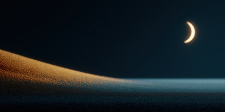 Ramadan Month Ramadan Kareem. The holy month of Muslims, Ramadan. Golden Moon, stars and lanterns. Ramadan Lantern Background. High qualityの素材