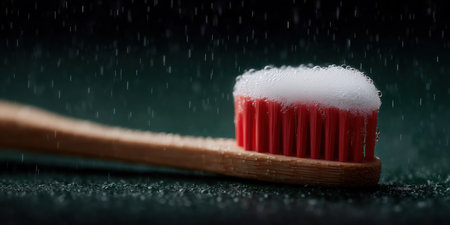 Toothbrush and toothpaste, personal hygiene, oral cleaning, dental visit, dental insurance Brushing teeth with a toothbrush and toothpaste, Fresh breath, dental insurance, personal hygiene High qualityの素材