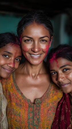 Traditional and religious Holi Festival, Color battle at the holi festival, colorful background, People celebrate fertility of spring and enjoy the colorful festival. High qualityの素材