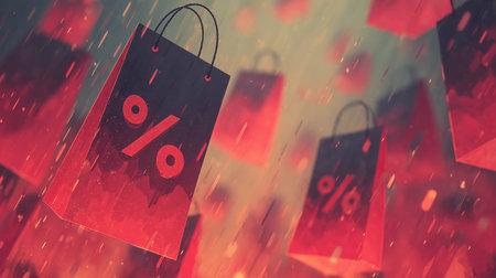 Mega discounts in November, Black Friday, Cyber Monday, weekend sales, product discounts, percentage signs, late November shopping, sales in China, super discounts on Marketplace, 11.11 High qualityの素材