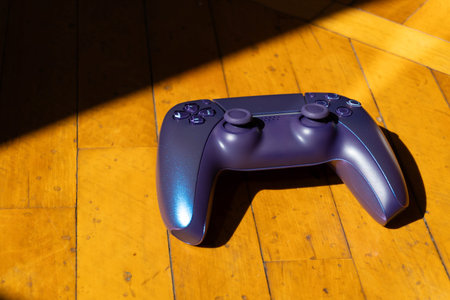 A gamepad for consoles on a white background. High quality