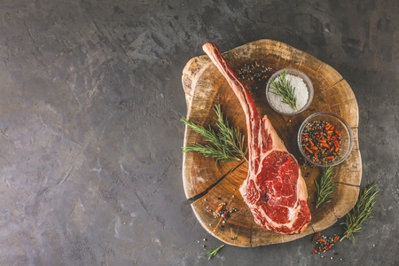 Barbecue Tomahawk Steakの写真素材
