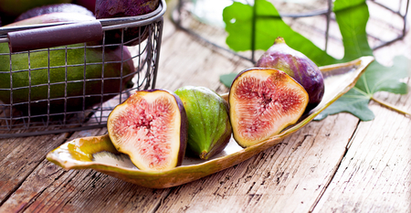 Freshly cut Fig Fruit