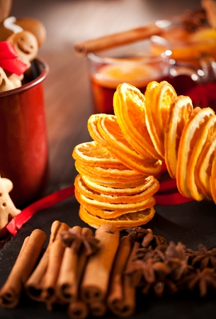 Christmas food. Ingredients for cooking Christmas bakingの写真素材