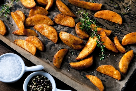 Homemade traditional Spanish croquettes or croquetas on plate