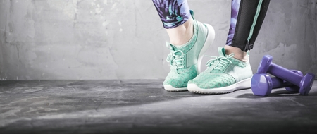 Body and mind workout in loft fitness studio