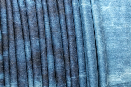 Blue background, denim jeans background. Jeans texture, fabricの写真素材