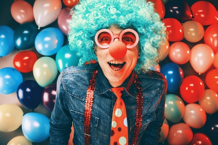Crazy Young Party Man - Photo Booth Photoの写真素材
