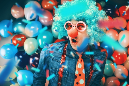 Crazy Young Party Man - Photo Booth Photoの写真素材