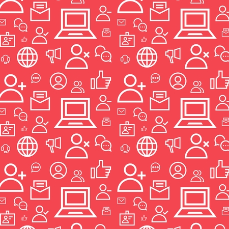 Social flat vector backgroundのイラスト素材