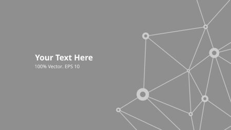 Futuristic crypto colorful blockchain illustration. Vector global creative social network. Abstract polygonal background with lines and dots. EPS 10のイラスト素材