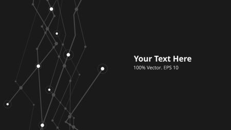 Futuristic crypto colorful blockchain illustration. Vector global creative social network. Abstract polygonal background with lines and dots. EPS 10のイラスト素材