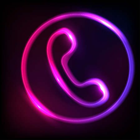 fashion neon sign. Neon sign, bright signboard, light banner. Vector iconsのイラスト素材