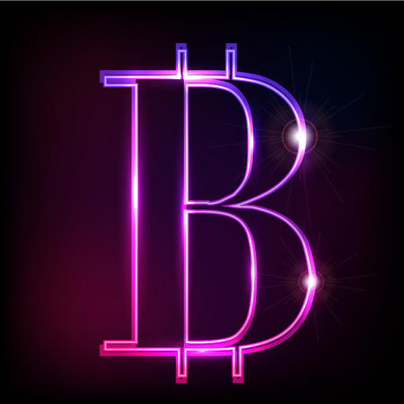 fashion neon sign. Neon sign, bright signboard, light banner. Vector iconsのイラスト素材
