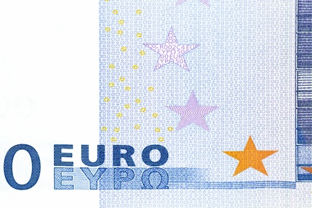 Fragment of zero euro banknote. Abstract background.の写真素材