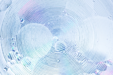 Abstract background. Composition, liquid, circles and bubbles on a colorful backgroundの写真素材