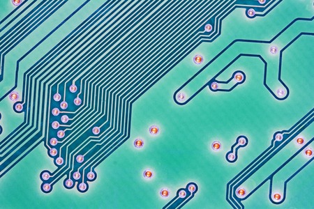 Abstract background with high tech circuit board.の写真素材