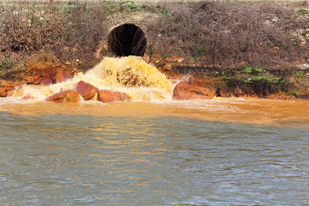 Pollution of Water. Chemical and Biological Contamination. Eco Disaster.の写真素材